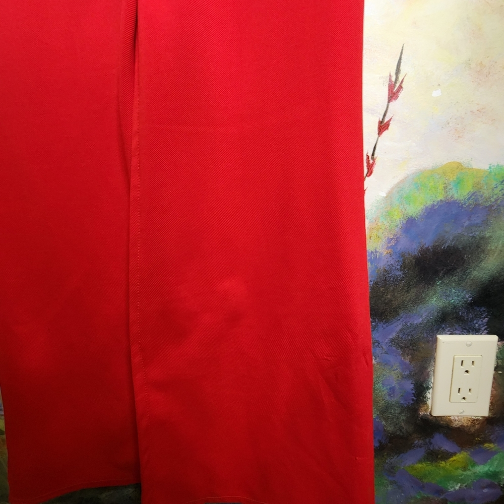 NWOT Red MAXI Dress with Peplum Style Skirt - Picture 14 of 14